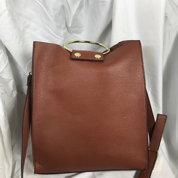 BRAND NEW STEVE MADDEN Cognac Color Purse (2) - Picture 2 of 8
